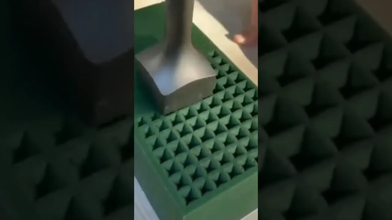 funny green dough looks like a waffle!#shorts