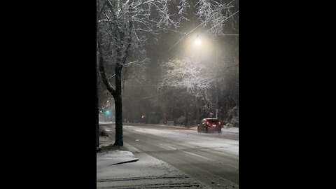 Snowfall in seattle