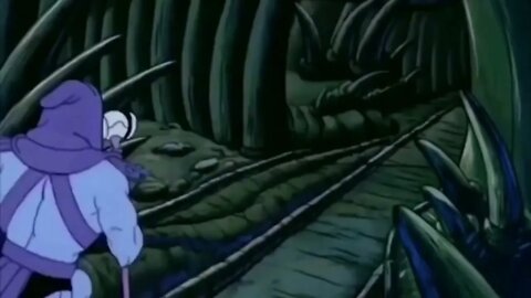 Eskeletor fugindo do He man.