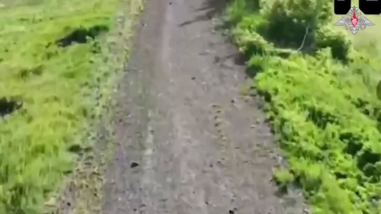 a UAV clearing anti tank mines in Ukraine