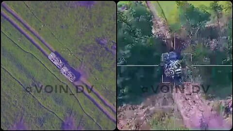 Russian MOD footage of the Ukrainian attack near Rabotino using NATO equipment