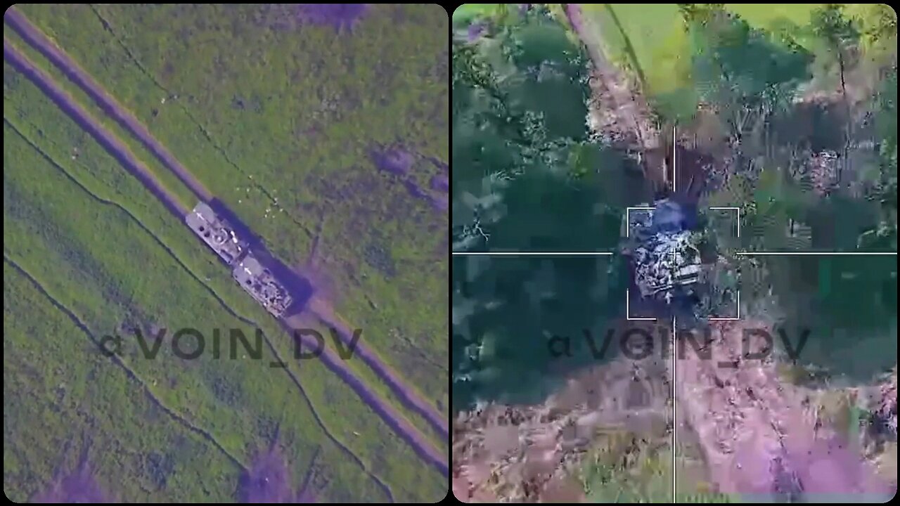 Russian MOD footage of the Ukrainian attack near Rabotino using NATO equipment