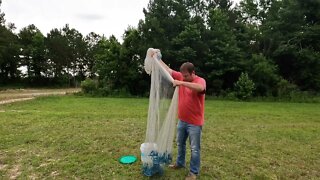 How to throw a cast net WITHOUT using your teeth