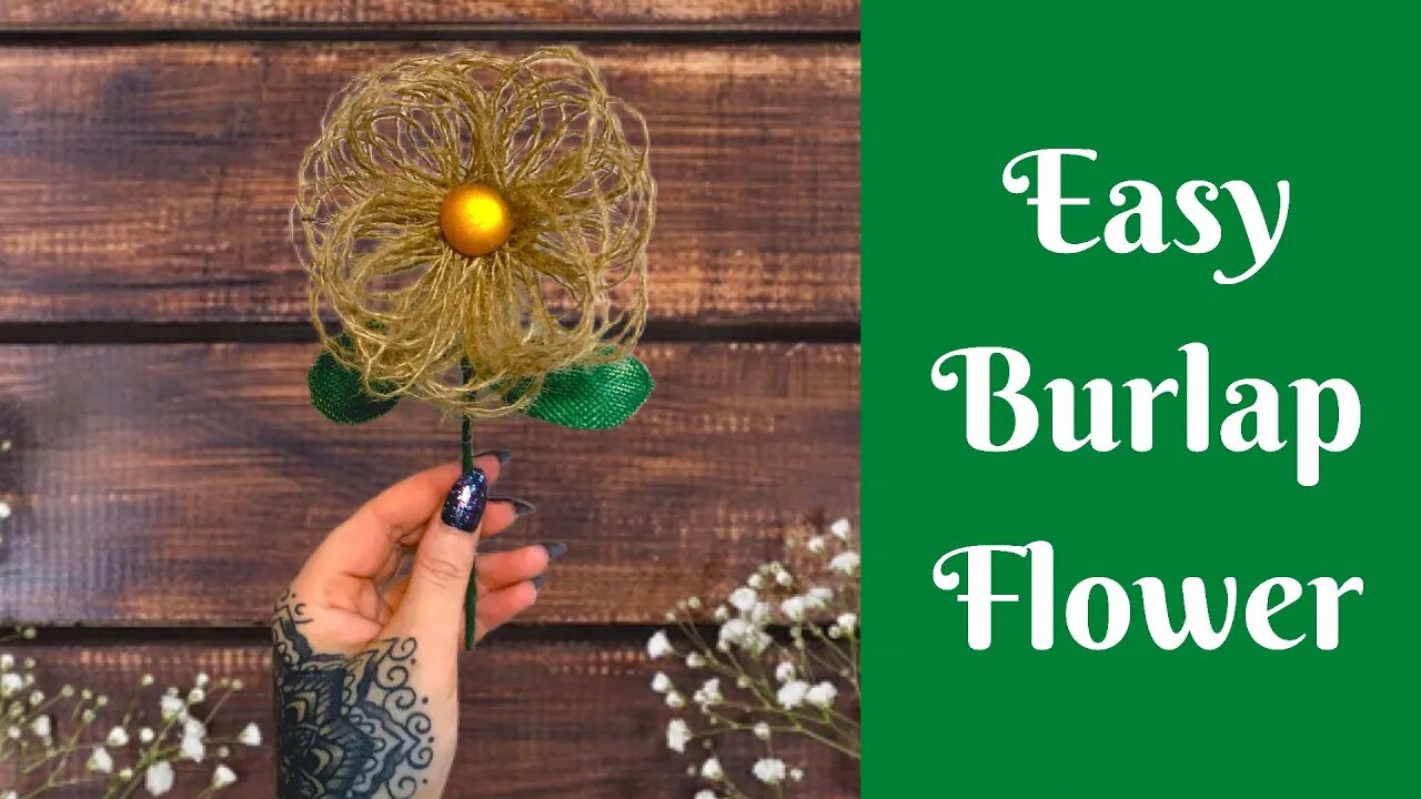 Everyday Crafting: Easy Burlap Flower | How To Make A Burlap Flower