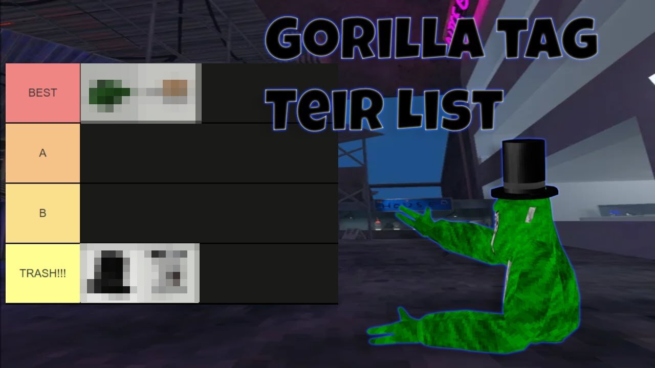 Gorilla Tag Cosmetic TEIR LIST!
