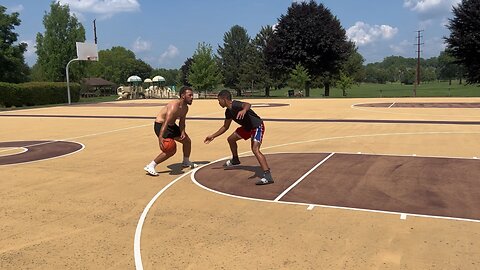 INTENSE SURVIVAL CONDITIONS 1v1 AGAINST PROFESSIONAL BASKETBALL PLAYER