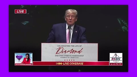 TRUMP - PRESIDENT TRUMP SPEAKS AT DIAMONDS CELEBRATION OF LIFE 01-21-23 RIP❤️💎🙏✝️