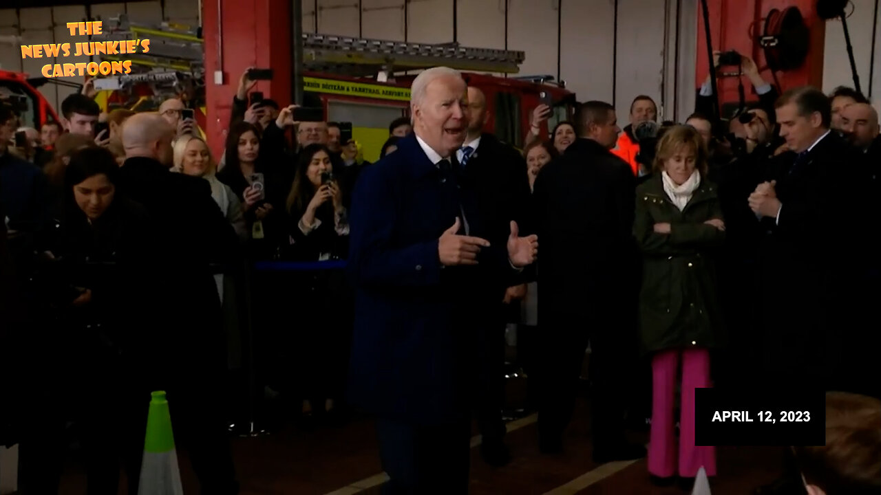 Senile incoherent Biden on his pointless tour in Ireland.