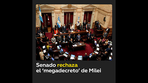 El Senado argentino rechaza ‘megadecreto’ de Milei