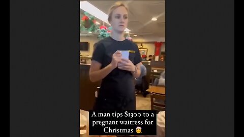 Man Tips $1300 To A Pregnant Waitress For Christmas