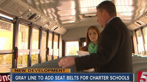 Gray Line To Add Seat Belts To School Buses