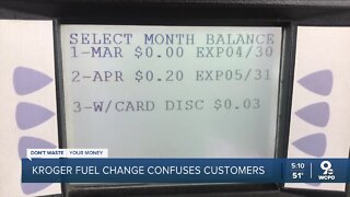 Change causing confusion with Kroger fuel points