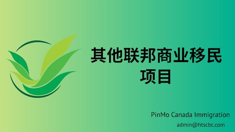 其他联邦商业移民项目