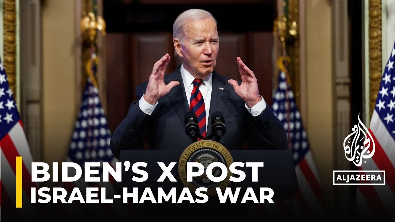 US president on personal X account: 'Continuing down the war path is to give Hamas what it seeks'