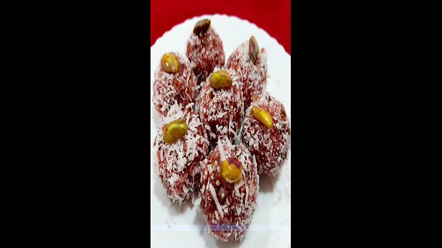 coconut gulkand ladoo recipe