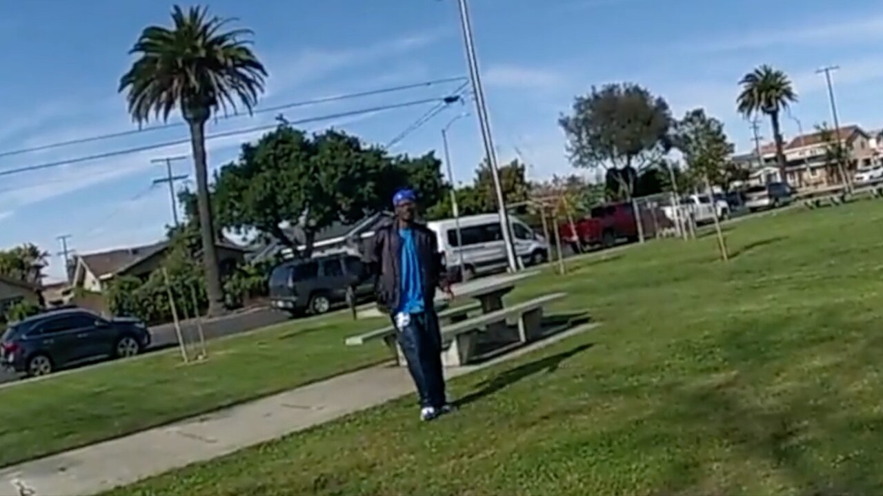 Bodycam shows armed man shot by cops in Long Beach, CA, park