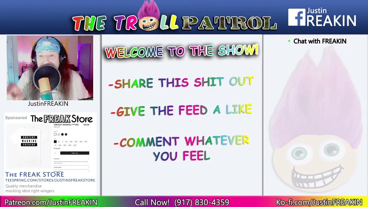 The Troll Patrol LIVE! – Interactive Political Talk