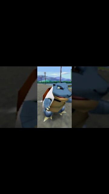 Pokémon Stadium 2 - Blastoise Uses Hydro Pump Gameplay