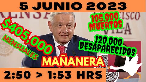 💩🐣👶 AMLITO | Mañanera *Lunes 5 de Junio 2023* | El gansito 2:50 a 1:53.