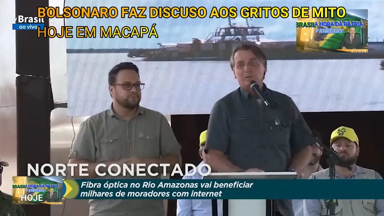 BOLSONARO FEZ DISCURSO AOS GRITOS DE MITO MITO ! EM MACAPÁ.