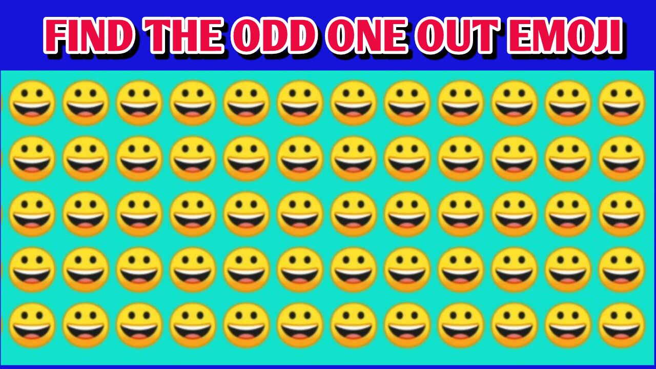 Find the odd one out emoji || emoji game