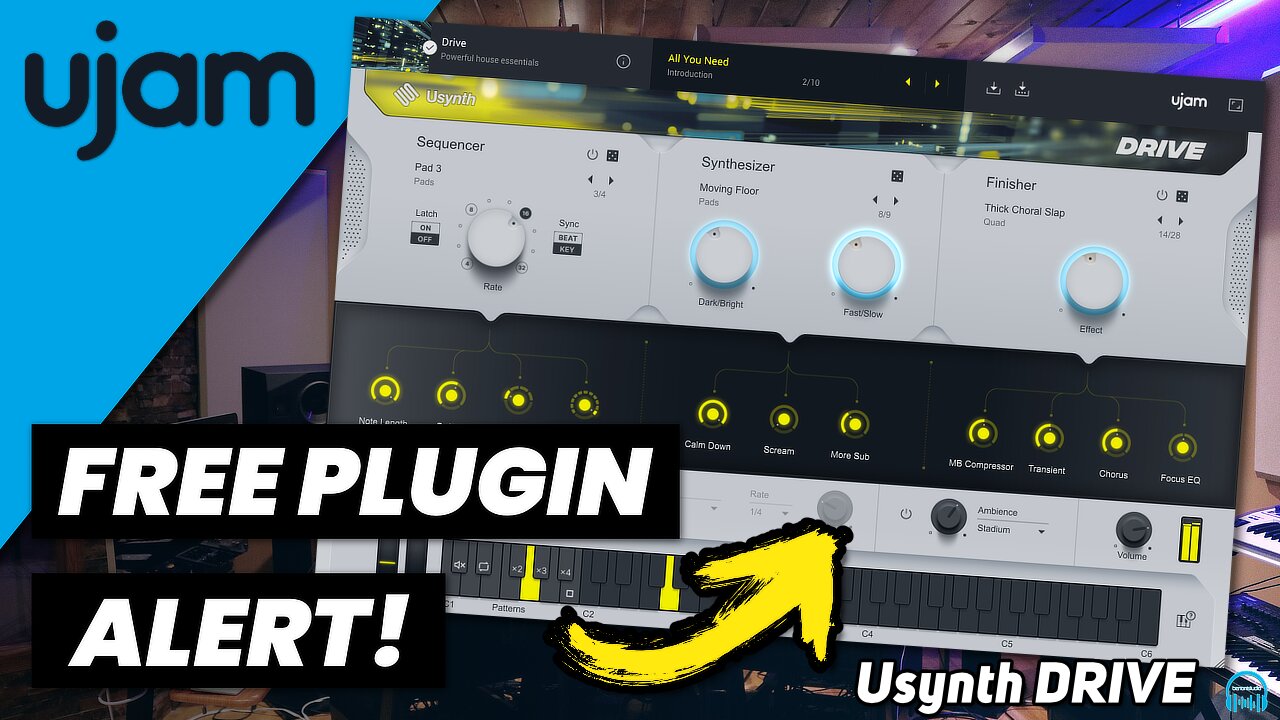 FREE PLUGIN ALERT - Ujam Usynth DRIVE 🎹