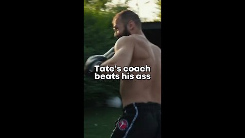 Tate's coach beats his ass