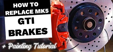 GTI Brake Pad & Rotor Replacement + Caliper Painting Tutorial
