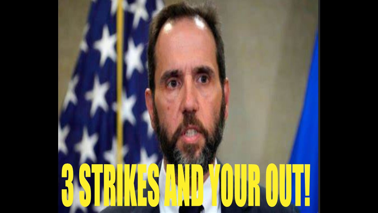 3 STRIKES AND YOUR OUT FOR JACK SMITH SPECIAL COUNSEL GOING AFTER TRUMP!!!!!