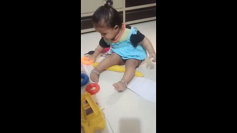 Cute baby girl Fun Moment 💞 Baby Funny Video| Cute baby Funny Shorts #BabyGirl #FunTime #India