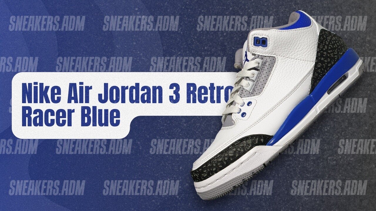 Nike Air Jordan 3 Retro Racer Blue (GS) - 398614-145 - @SneakersADM