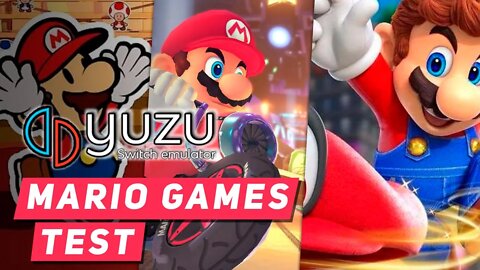 YUZU EMULATOR | SUPER MARIO GAMES TEST | Core i5 9300H + GTX 1650 + 16 GB RAM