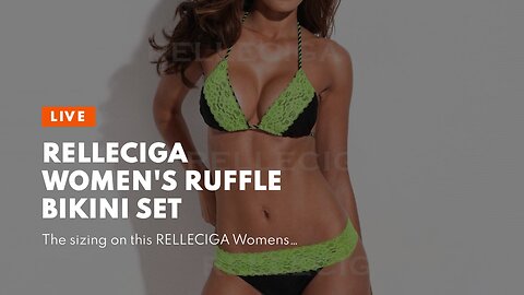 RELLECIGA Women's Ruffle Bikini Set