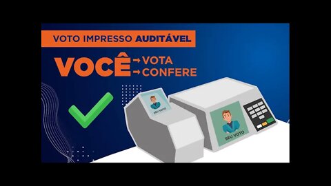 Voto impresso e auditável com apuração pública