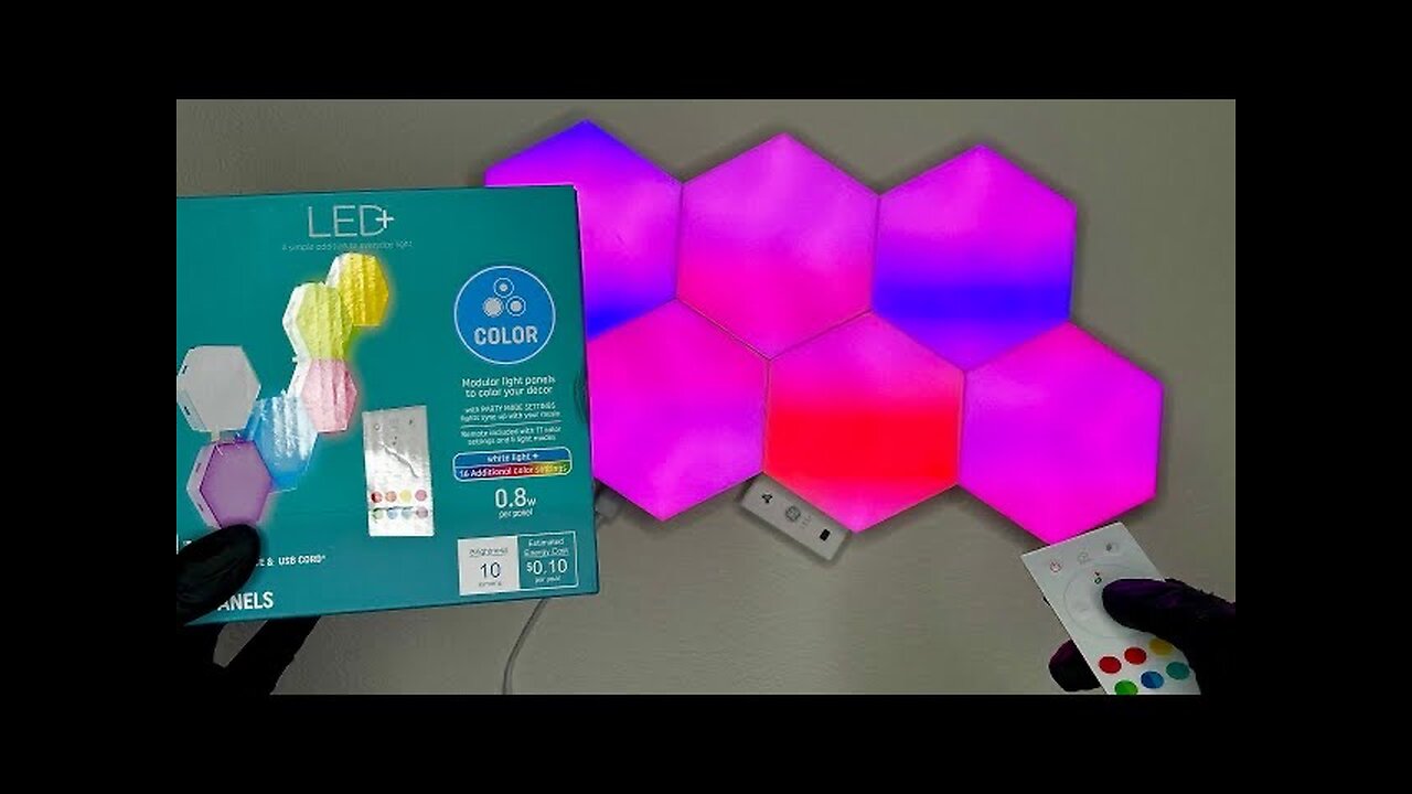 Unboxing the Magic_ General Electric's Hexagon LED Color Changing Panels!