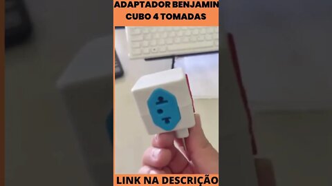 Adaptador Benjamin Cubo 4 Tomadas casa e cozinha Coloridos