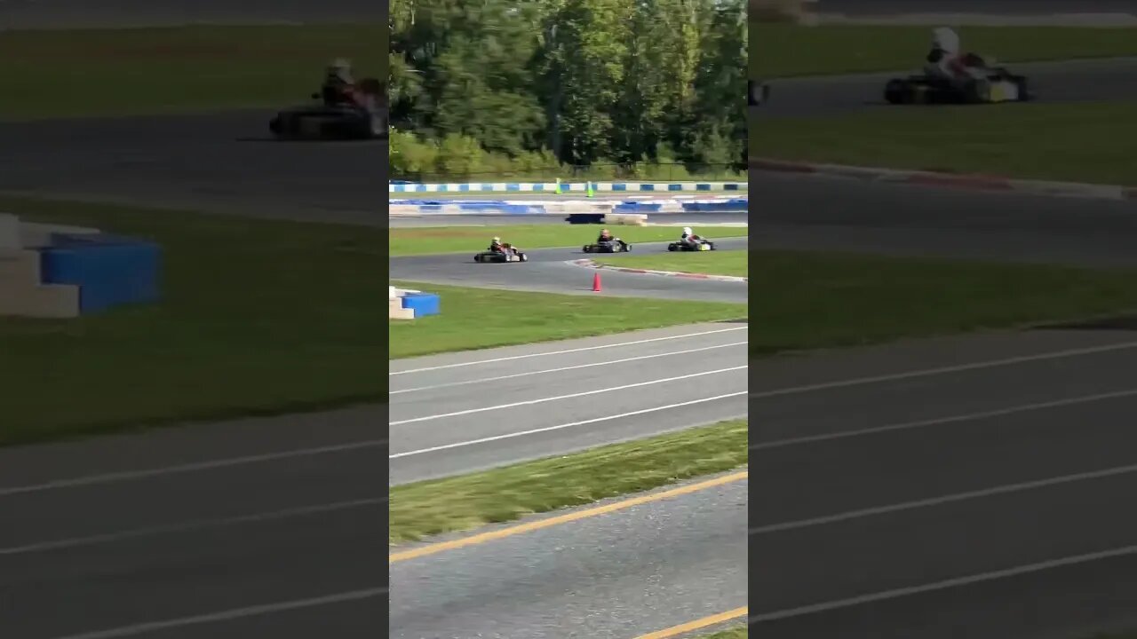 Hit on final lap final turn! #racing #gokart