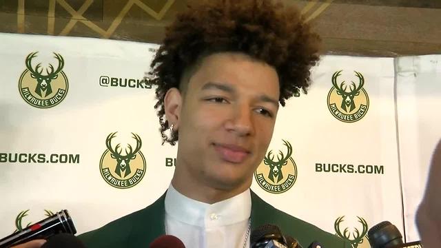 Bucks introduce top draft pick D.J. Wilson