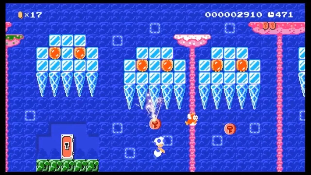 Mario Maker 2 SMB Underwater Levels