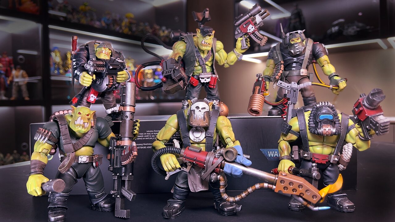 JOYTOY WARHAMMER 40K: ORKS Action figures collection