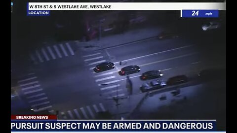 Police chase underway in LA