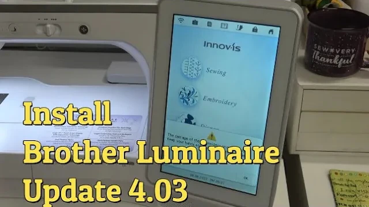 How to Download and Install the Brother Luminaire Update 4.03