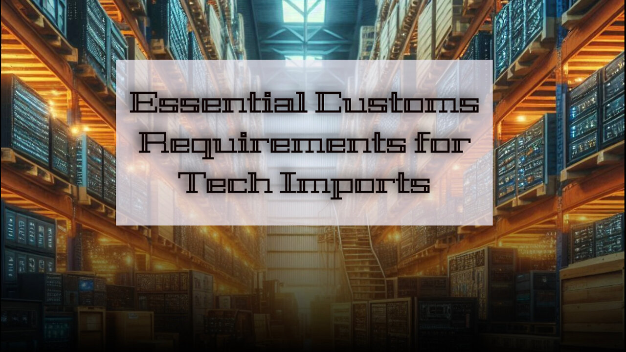 Navigating Customs: Essential Requirements for Technology and Electronic Imports