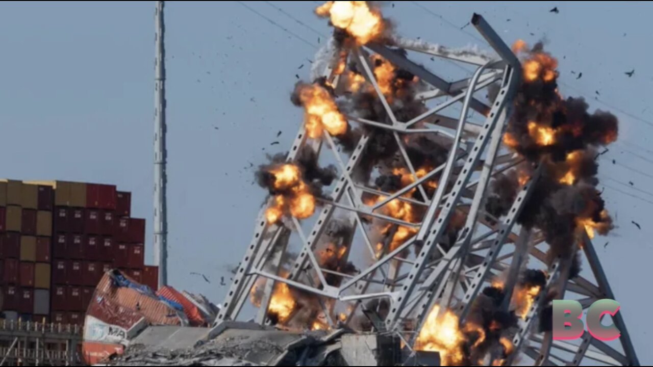 Baltimore bridge blown up in controlled demolition