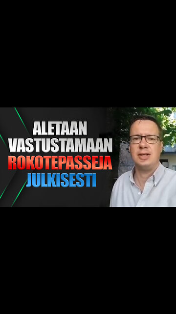 Aletaan vastustamaan rokotepasseja julkisesti – Tuomas Malinen