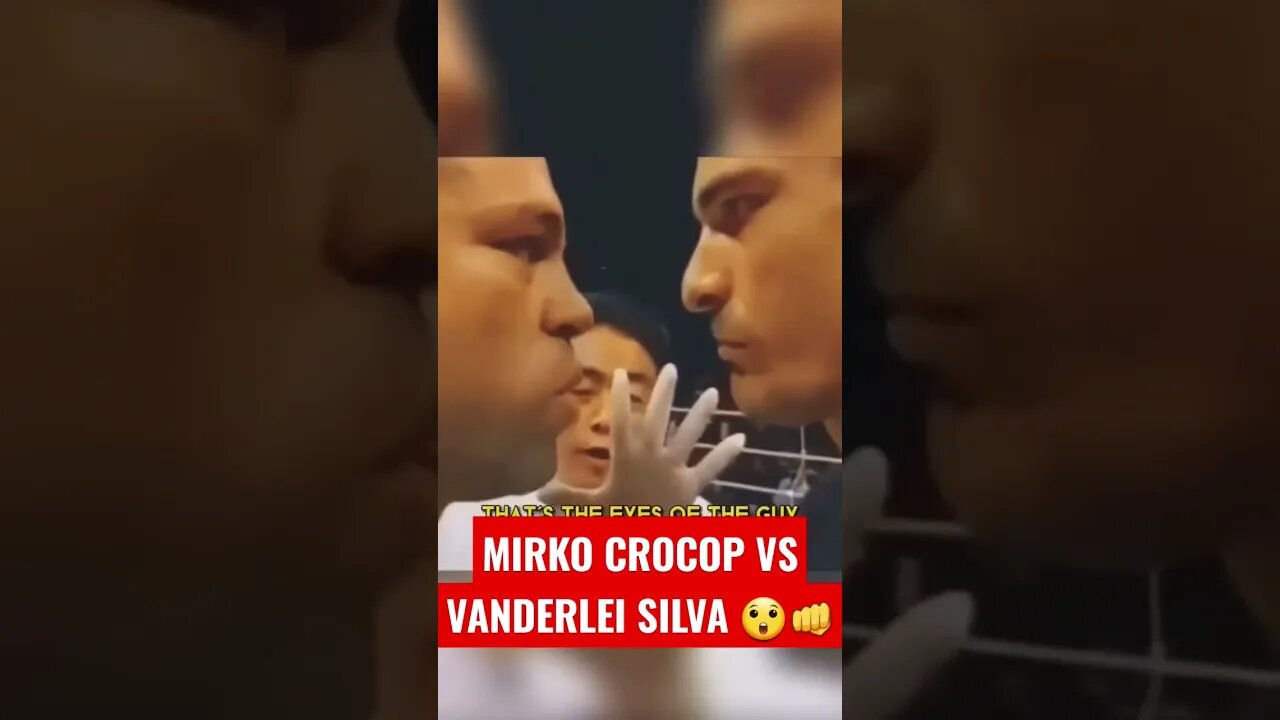 Stare Down of Death Miko Crocop VS Vanderlei Silva UFC MMA