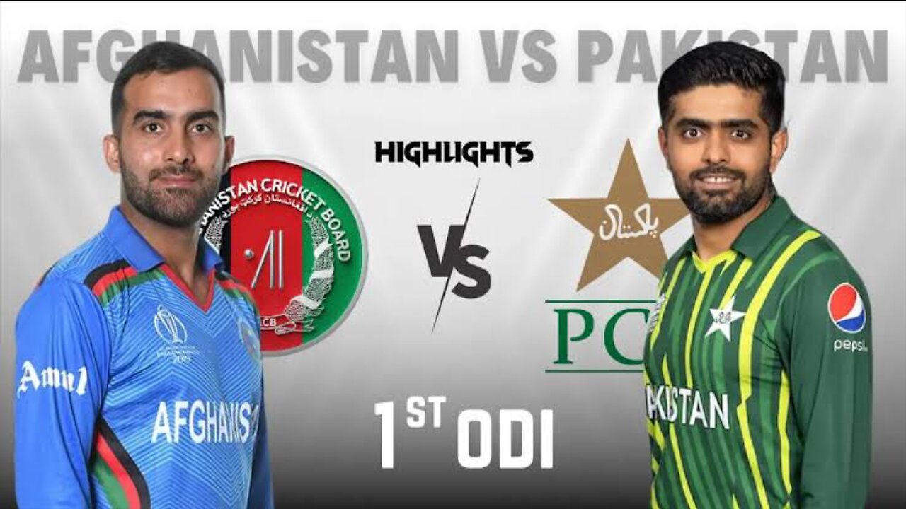 pakistan vs afghanistan 1st odi highlights 2023