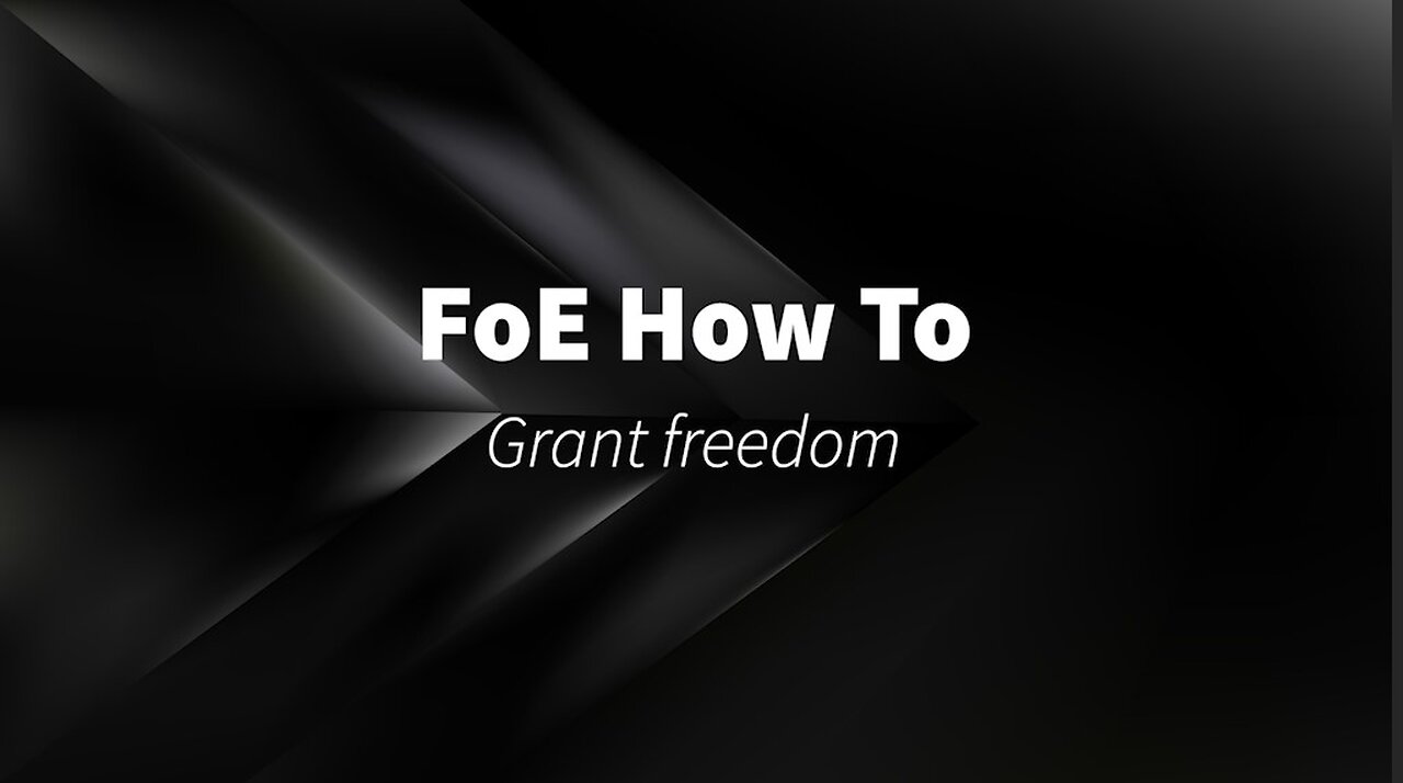 How to grant freedom