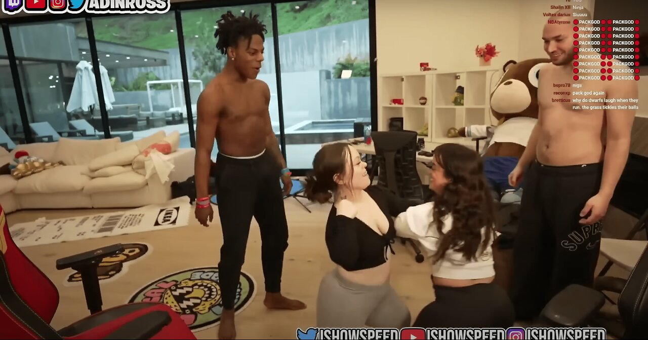 ADIN & iSHOWSPEED'S DATES THROW HANDS!