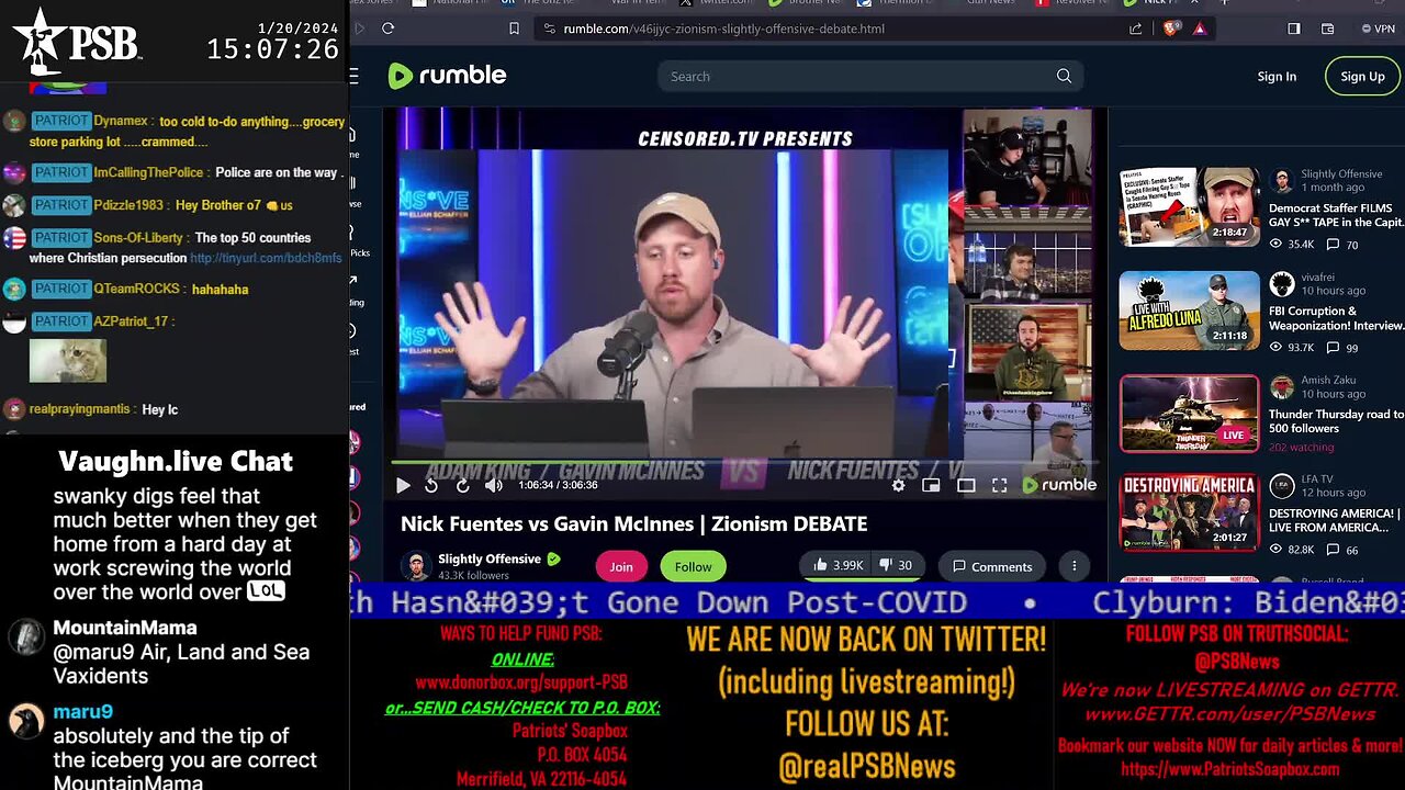 2024-01-20 15:00 EST - Modern Day America: with LC Mac and Snover